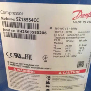 Máy Nén Danfoss SZ185S4CC Công Suất 15Hp Giá Tốt