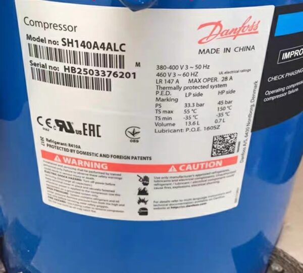 Máy Nén Danfoss SH140A4ALC Hàng Có Sẵn Giao