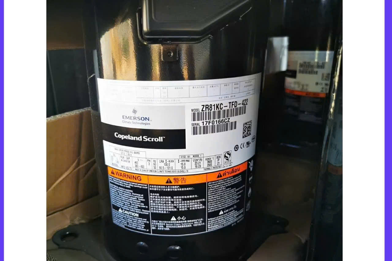 Máy nén ZR81KC-TFD-422 Và ZR81KC-TFD-421 Sẵn Hàng Máy nén ZR81KC-TFD-422 Và ZR81KC-TFD-421 Sẵn Hàng